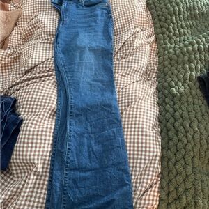 LOFT Women's Flare Blue Jeans